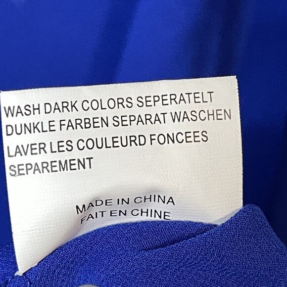 Sheshow Royal Blue Tank Top Sheer Strappy Flowy Back Swing Womens XL New w/Tags - Picture 6 of 6